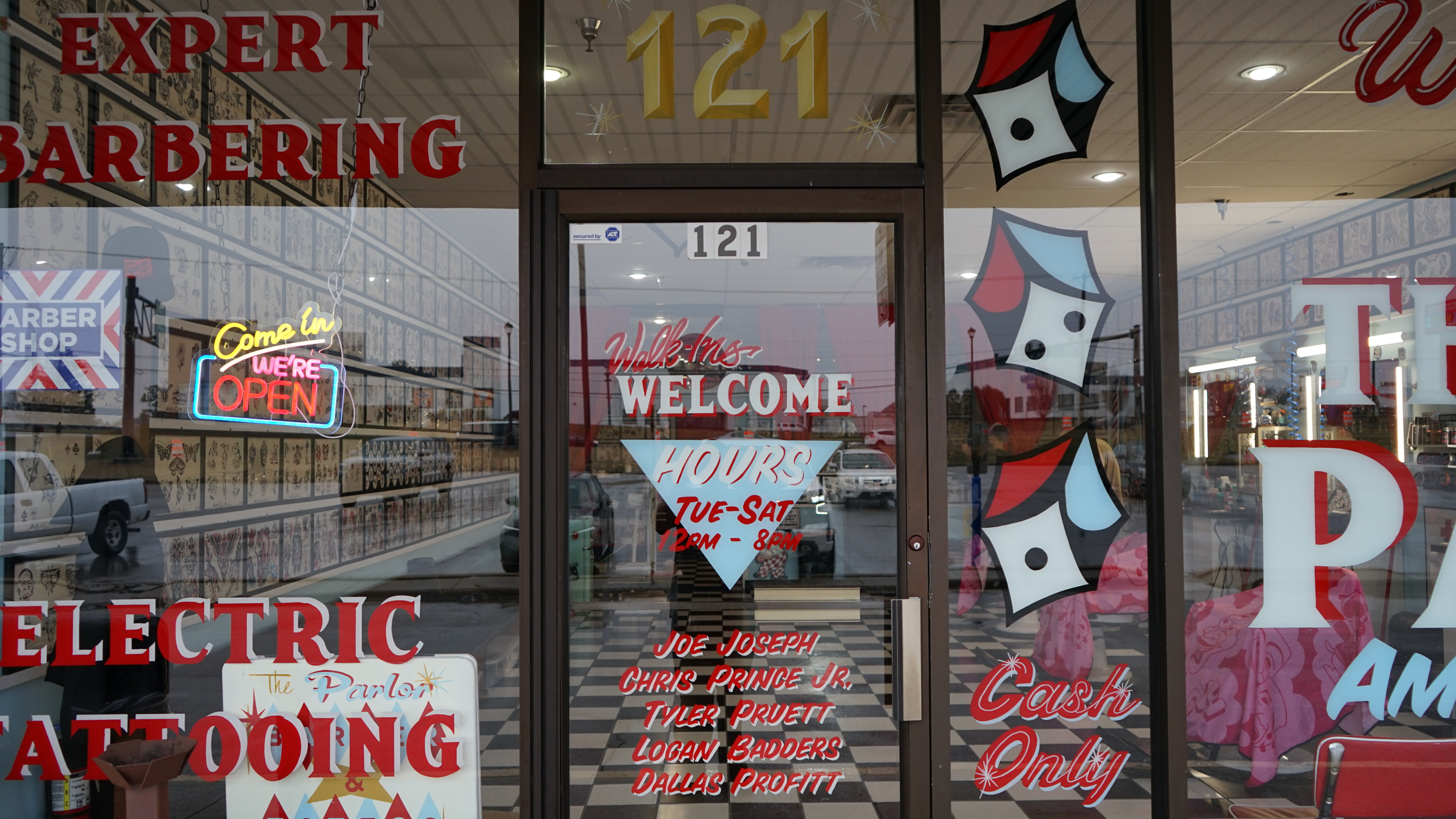 The Parlor barber and tattoo shop