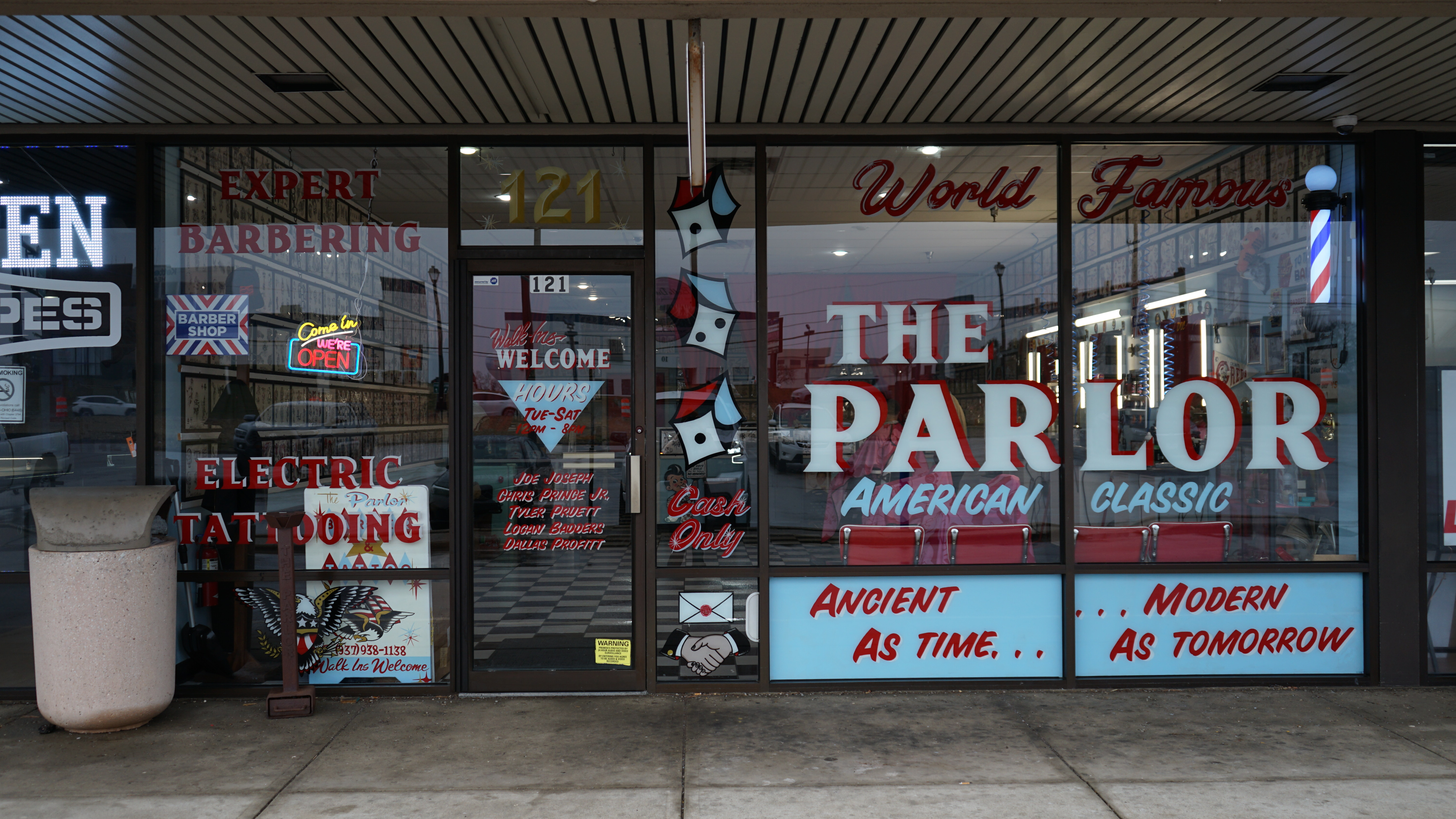 The Parlor barber and tattoo shop