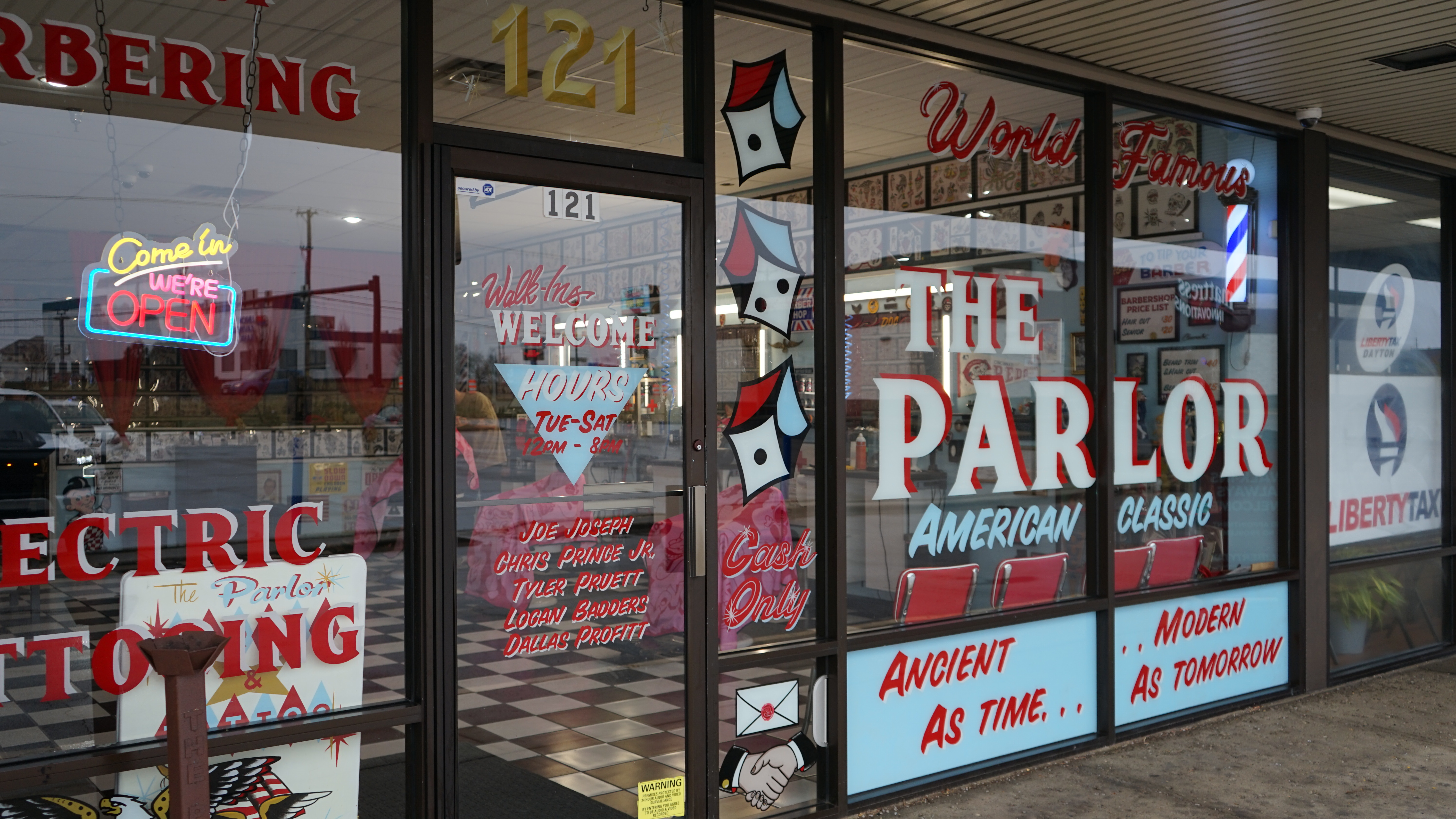 The Parlor barber and tattoo shop